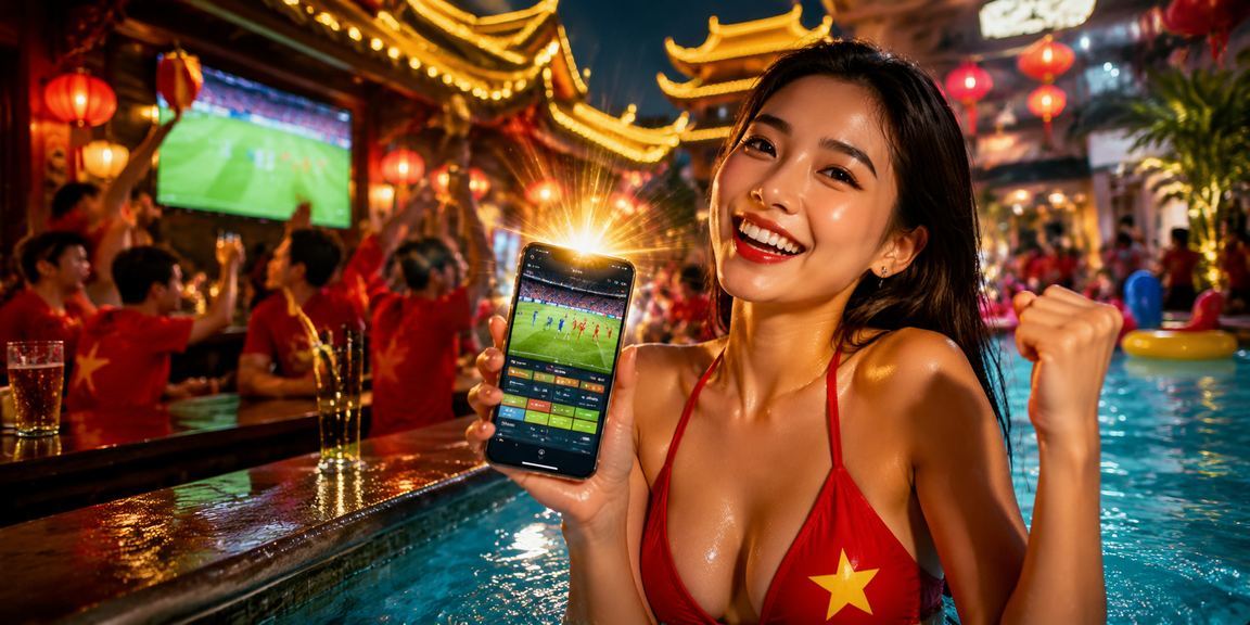 Người chơi đặt cược thể thao tại Huế qua điện thoại trong buổi tối