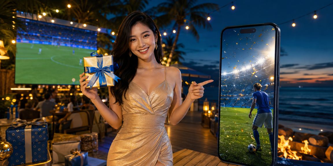 Người hâm mộ xem bóng đá và cá cược trực tuyến tại bãi biển Phú Quốc