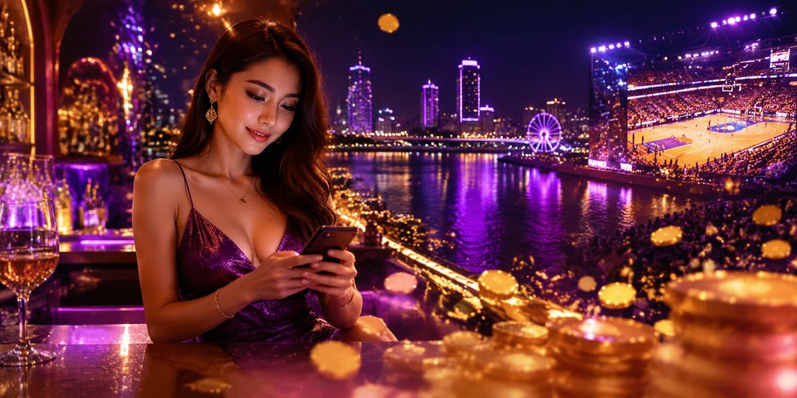 Người đặt cược bóng rổ tại Quy Nhơn dưới ánh đèn neon qua điện thoại